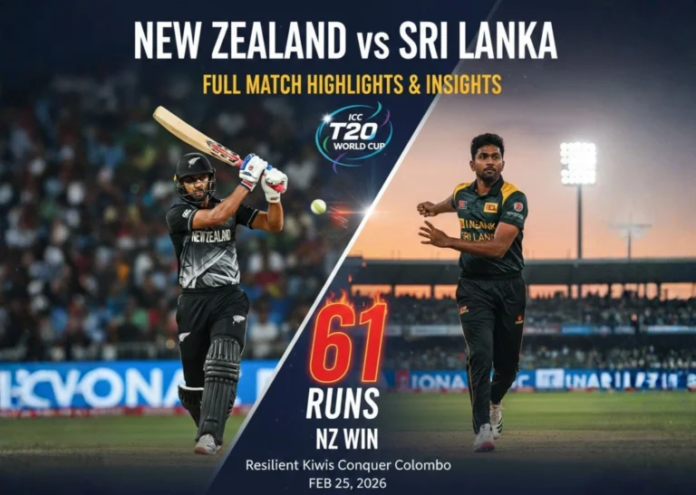 New Zealand vs Sri Lanka: Full Match Highlights and Insights