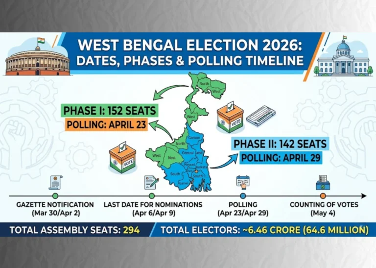 Everything About the West Bengal Election Dates and Polling Timeline