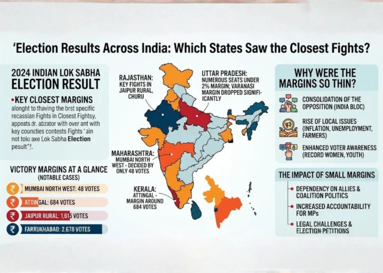 Election Results Across India: Which States Saw the Closest Fights?