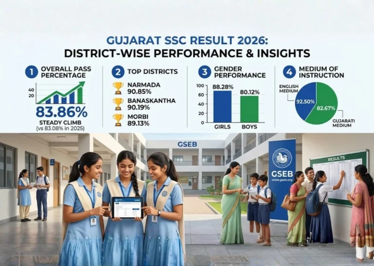 Gujarat SSC Result 2026: District-Wise Performance & Insights