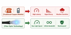 Old vs new communication technology comparison