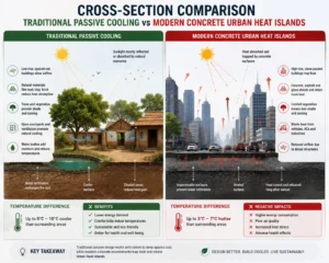 Traditional cooling vs urban heat islands